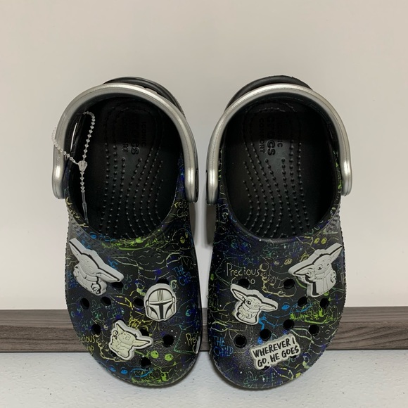 CROCS x Star Wars The Mandalorian The Child Clogs-Size c9 NWT - Picture 4 of 14